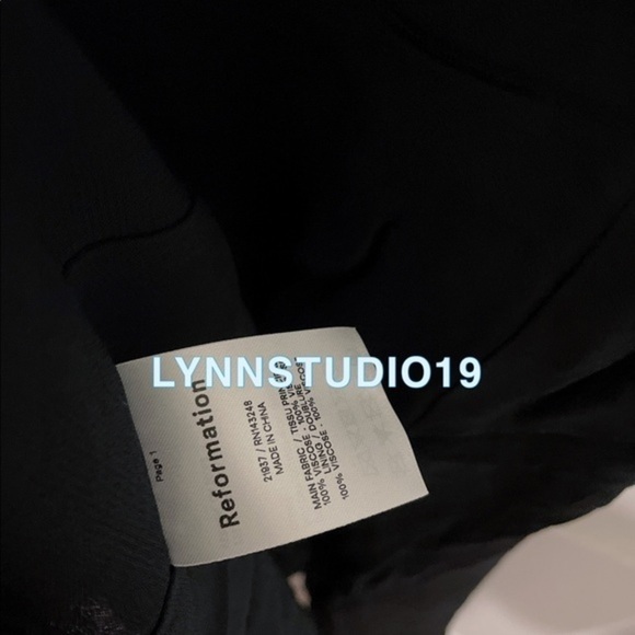 Reformation Juliette Dress Black - Picture 5 of 5